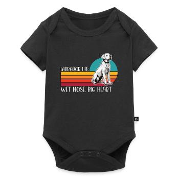 Labrador Retriever Labrador Life Loves Dog Sports - Baby Premium short-sleeve bodysuit - black - Front