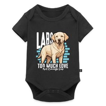 Labrador Retriever Labs Trop d’amour Propriétaire de chien - Body à manches courtes Premium Bébé - noir - Devant