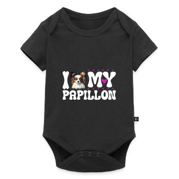 J'adore mon Papillon - Body à manches courtes Premium Bébé - noir - Devant