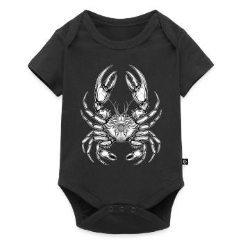 Krabbe - Baby Premium Kurzarmbody - Schwarz - Vorne