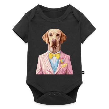 Labrador Retriever - Baby Premium Kurzarmbody - Schwarz - Vorne