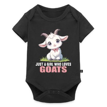 Chèvres chèvre - Body à manches courtes Premium Bébé - noir - Devant