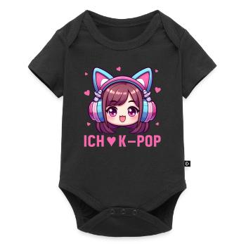 K-Pop Musique coréenne Kpop Fans Kdrama - Body à manches courtes Premium Bébé - noir - Devant