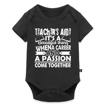 Teacher Aide Proud Teacher Aide - Baby Premium short-sleeve bodysuit - black - Front