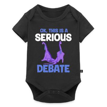 Dino cravate entreprise Meme drôle dicton tenue - Body à manches courtes Premium Bébé - noir - Devant