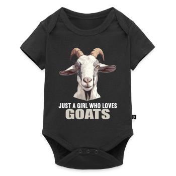 Chèvres chèvre - Body à manches courtes Premium Bébé - noir - Devant
