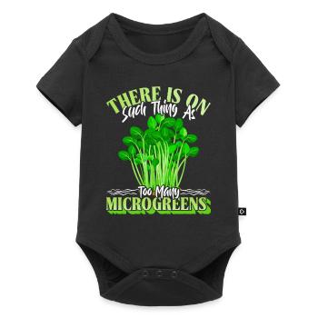 Micro-pousses Micro-pousses - Body à manches courtes Premium Bébé - noir - Devant