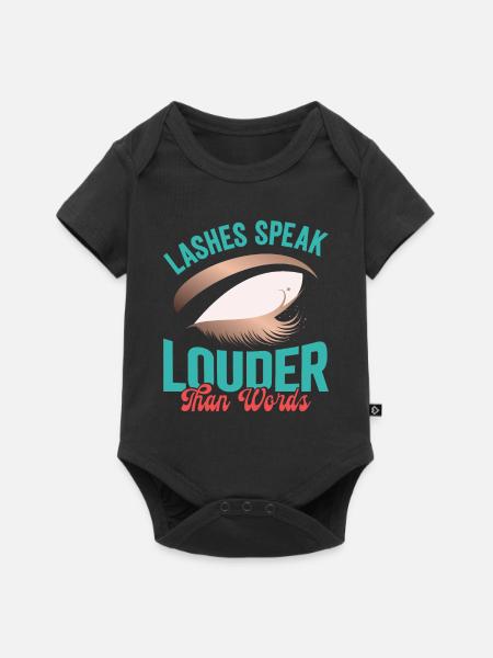 Lash Tech - Baby Premium Kurzarmbody - Schwarz