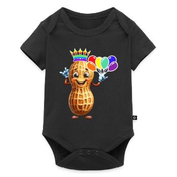 LGBT Peanut Birthday Peanuts Balloons - Baby Premium short-sleeve bodysuit - black - Front