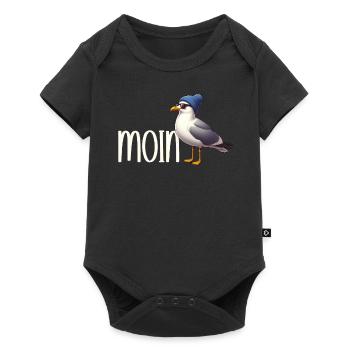Moin Seagull Northern Germany Greetings Baltic Sea North Sea - Baby Premium short-sleeve bodysuit - black - Front