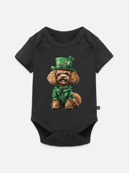 Pudel - Baby Premium Kurzarmbody - Schwarz