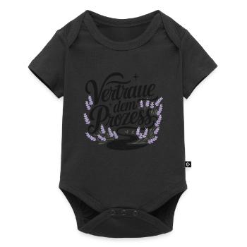 Vertraue dem Prozess für einen Optimisten - Baby Premium Kurzarmbody - Schwarz - Vorne