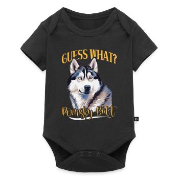 Dog saying dog dog - Baby Premium short-sleeve bodysuit - black - Front