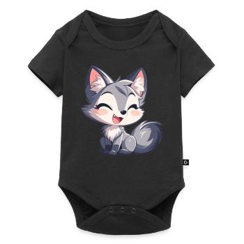 Gray Foxes Gray Fox - Baby Premium short-sleeve bodysuit - black - Front