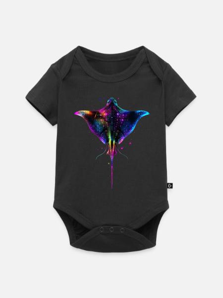 Stachelrochen - Baby Premium Kurzarmbody - Schwarz