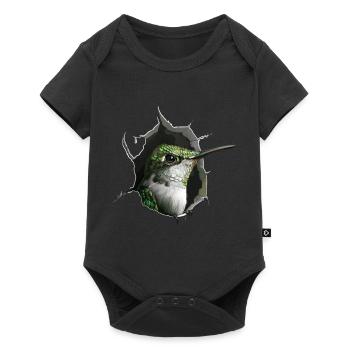 Kolibri - Baby Premium Kurzarmbody - Schwarz - Vorne