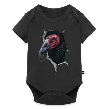 Geier - Baby Premium Kurzarmbody - Schwarz - Vorne