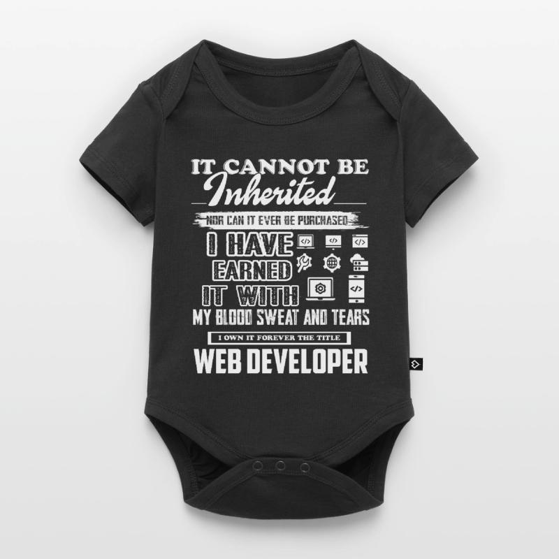 Web Developer Forever The Title Web Developer Baby Premium short-sleeve bodysuit