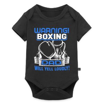 Boxing Boxing Dad Will Yell Loudly - Baby Premium short-sleeve bodysuit - black - Front