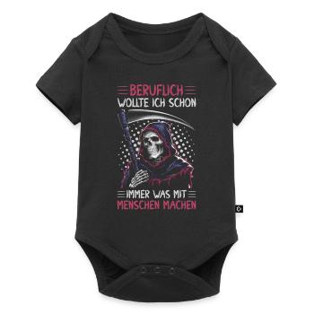 Sarcastique Grande Faucheuse Humour noir Noir - Body à manches courtes Premium Bébé - noir - Devant