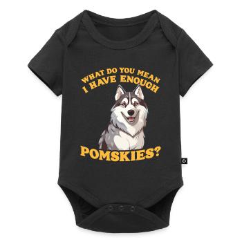 Dog saying dog dog - Baby Premium short-sleeve bodysuit - black - Front