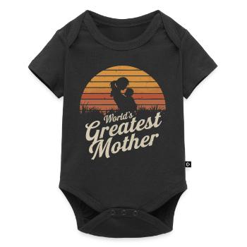 La meilleure mère du monde - Body à manches courtes Premium Bébé - noir - Devant