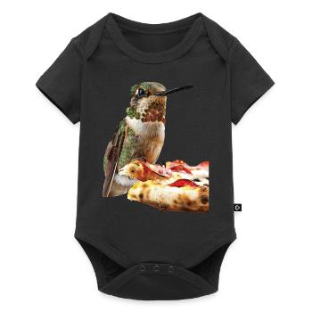 Kolibri - Baby Premium Kurzarmbody - Schwarz - Vorne