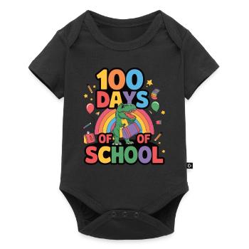 100th Day Of School 100 Day Of School Kids - Baby Premium short-sleeve bodysuit - black - Front