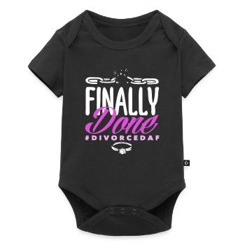 Endlich Gemacht Feiern Scheidung - Baby Premium Kurzarmbody - Schwarz - Vorne