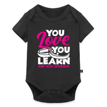 You Love You Learn And You Improve The - Baby Premium short-sleeve bodysuit - black - Front