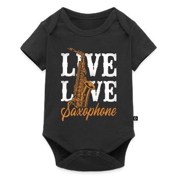 Saxophone Girl Live Love Saxophone - Body à manches courtes Premium Bébé - noir - Devant