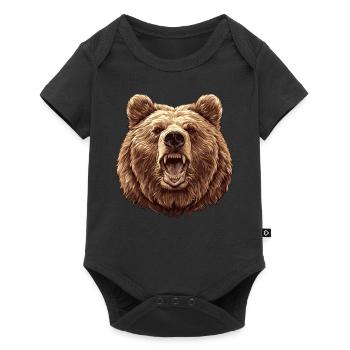 Grizzlis Ours grizzly - Body à manches courtes Premium Bébé - noir - Devant