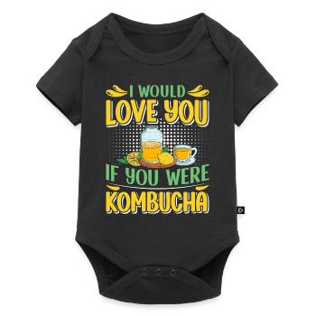 Boissons fermentées Kombucha Scoby - Body à manches courtes Premium Bébé - noir - Devant