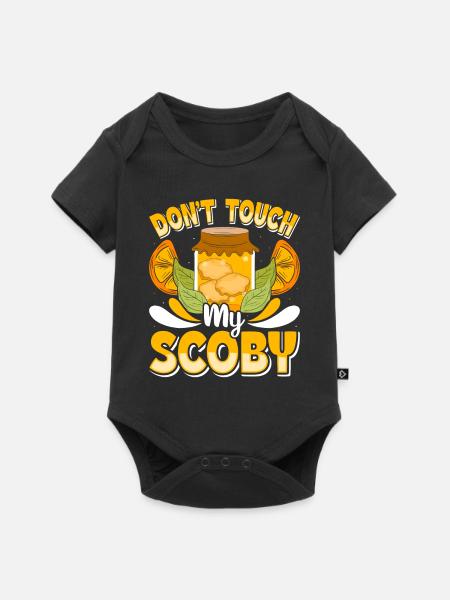 Kombucha Scoby fermented drinks - Baby Premium Kurzarmbody - Schwarz