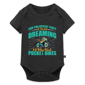 Pocketbike, Pocket Bike, moto - Body à manches courtes Premium Bébé - noir - Devant
