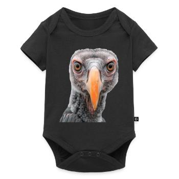 Geier - Baby Premium Kurzarmbody - Schwarz - Vorne