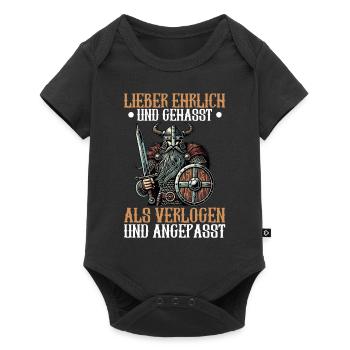 Vikings, Mythologie nordique, Dieux, Viking - Body à manches courtes Premium Bébé - noir - Devant