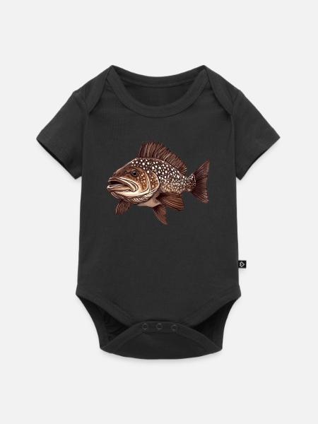 Zackenbarsche Zackenbarsch - Baby Premium Kurzarmbody - Schwarz