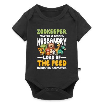 Zookeeper Master of Animal Husbandry - Baby Premium Kurzarmbody - Schwarz - Vorne