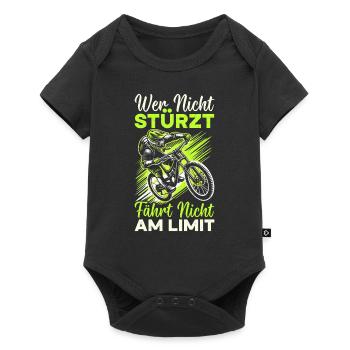 Vététistes, amateurs de VTT, cyclisme - Body à manches courtes Premium Bébé - noir - Devant