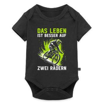Vététistes, amateurs de VTT, cyclisme - Body à manches courtes Premium Bébé - noir - Devant