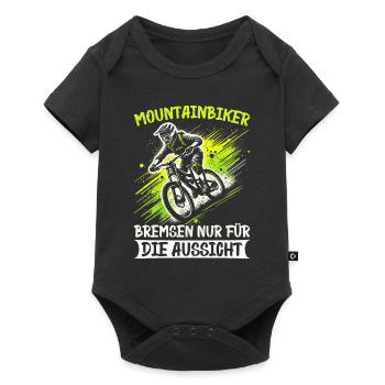 Vététistes, amateurs de VTT, cyclisme - Body à manches courtes Premium Bébé - noir - Devant