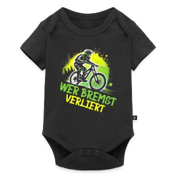 Vététistes, amateurs de VTT, cyclisme - Body à manches courtes Premium Bébé - noir - Devant