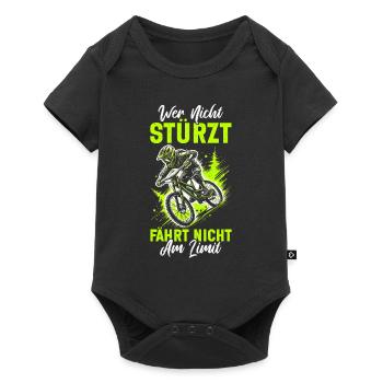 Vététistes, amateurs de VTT, cyclisme - Body à manches courtes Premium Bébé - noir - Devant