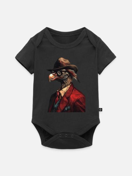 Geier - Baby Premium Kurzarmbody - Schwarz