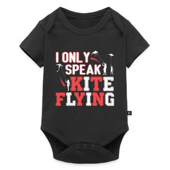 Kite Flying I Only Speak Kite Flying - Baby Premium short-sleeve bodysuit - black - Front