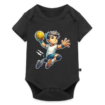 Handball Joueurs de handball - Body à manches courtes Premium Bébé - noir - Devant