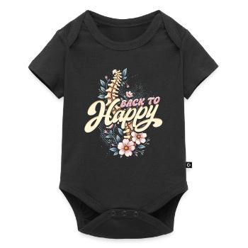 Chiropractor Physical Therapist Back To Happy - Baby Premium short-sleeve bodysuit - black - Front