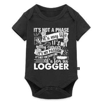 Logger Is My Passion - Baby Premium short-sleeve bodysuit - black - Front
