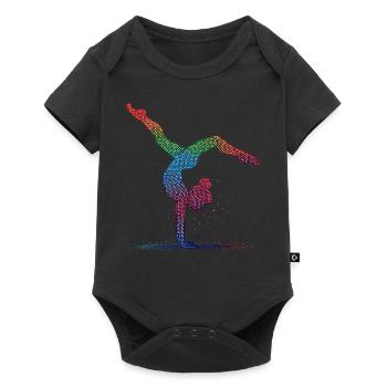 Gymnastics Gymnast Acrobatics Gymnast - Baby Premium short-sleeve bodysuit - black - Front